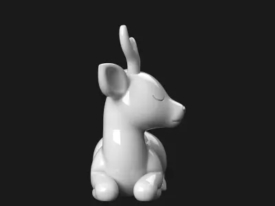 Deer Lying Pose 3D print model