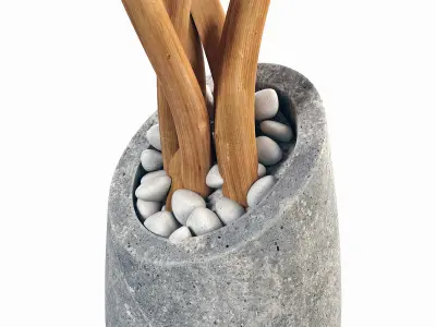 Branch slice vase n6 3D model