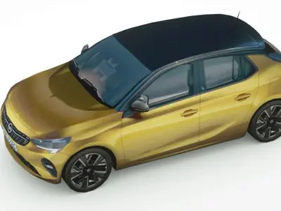 Opel Corsa-e 2020 Low-poly 3D model