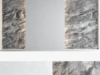 Decorative wall panel set 60 3D model