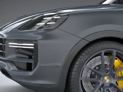 Porsche Cayenne Turbo E-Hybrid Coupe GT Package 2024 3D model