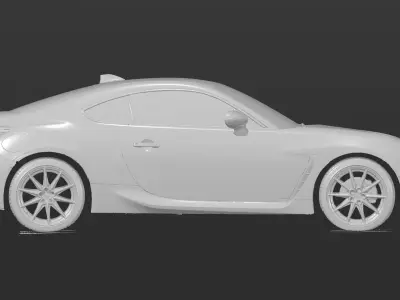 Toyota GR86 2023 high quality scanned stl model 3D model