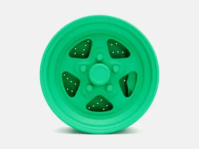 15x8 Weld Pro Star Wheel and Brake 3D print model