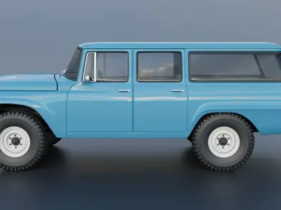 International Travelall 4x4 1964 3D print model