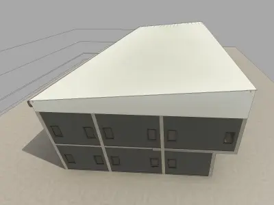 Industrial office by REVIT 3D model