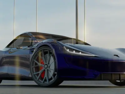 Tesla Roadster 3D model