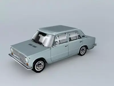VAZ 21011 car Free 3D model