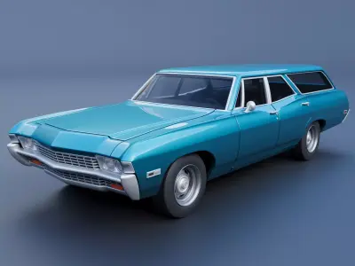 Chevrolet Impala Wagon 1968  3D print model