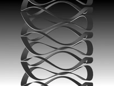 wave spring Free 3D model purchase