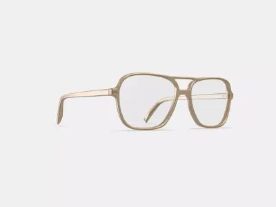 Carrick Eyeglasses in Camel 3D model
