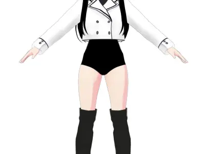 Epic 3d Anime character 3D model