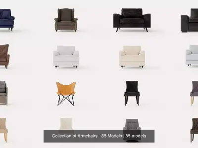 Collection of Armchairs - 85 Models