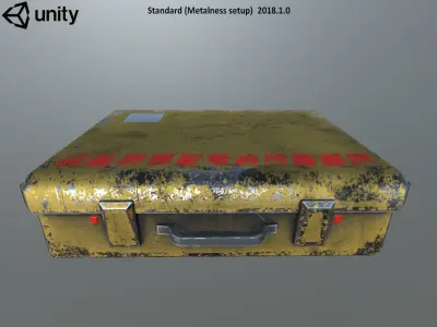 Metal Case Free low-poly 3D model