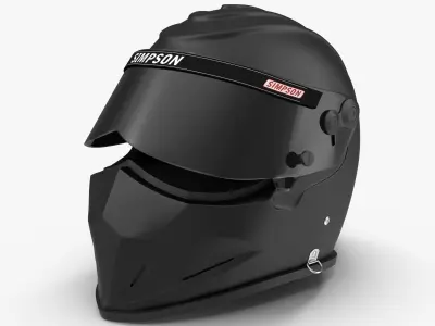 Simpson Diamondback Black Low-poly 3D model