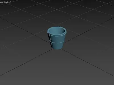 miniature flower pot 03 3D print model