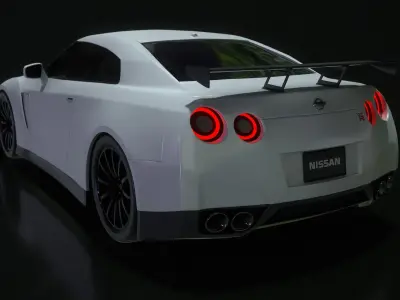 Nissan GTR Real Time Model 3D model