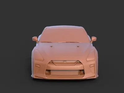 Nissan GT-R 2008 3D print model