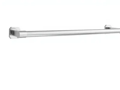 Sleek Wall-Mounted Towel Bar with Electric Heating Low-poly 3D model