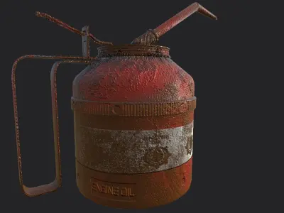 Oil Can  Low-poly 3D model