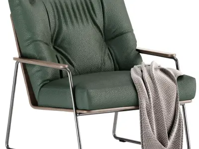 Armchair Herval Jane Modern 3D model