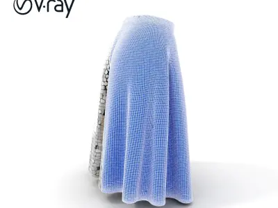 Sequin Skirt D Model Pack Low-poly 3D model