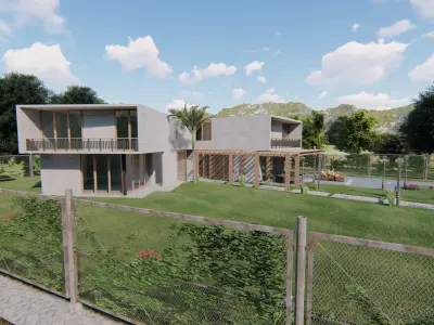 3d villa house model architecture 3D model