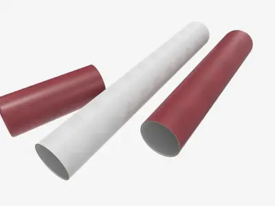 Scroll holder tube 3D model