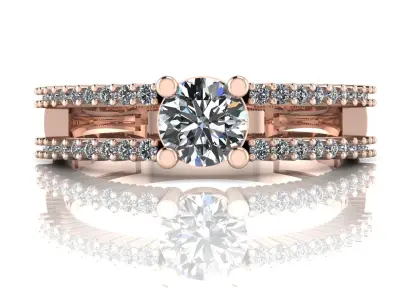   Diamond Ring Jewelry 3D print model