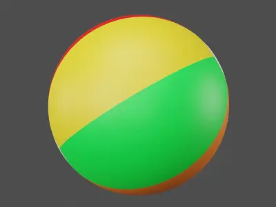 Beach Ball Low-poly 3D model purchase