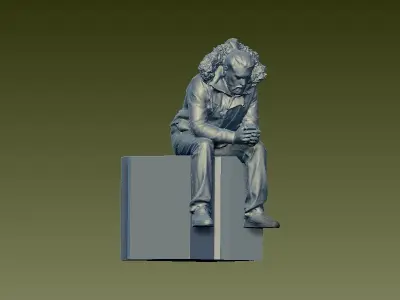 Bearded Winter Man statue - 3D print 3D print model