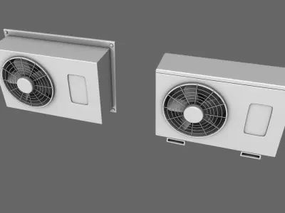 Conditioner Air Cartoon Free 3D model