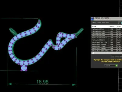 love pandant 3D print model