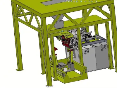 Large Packing Machine for Industrial Use 3D model