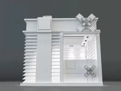 Booth Exhibition Stand a663a 3D model
