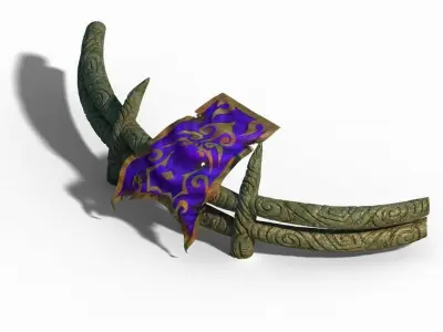 Stone Town Magic Cave - Stone Bone - Banner 01 3D model