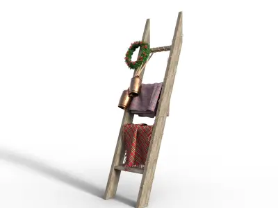 Christmas Ladder  Low-poly 3D model
