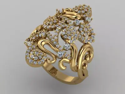 ring winter patterns  3D print model