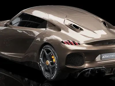 Koenigsegg Gemera Low-poly 3D model