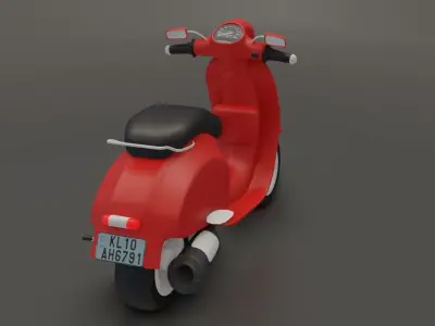 Low poly Bike Low-poly 3D model