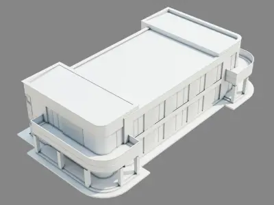 Modern House ID048 3D model