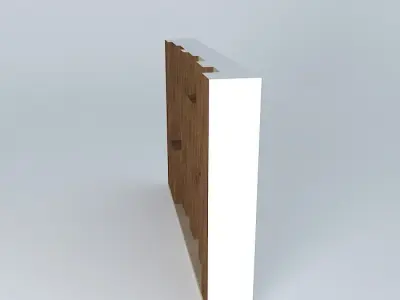 Wooden irregular wall Free 3D model