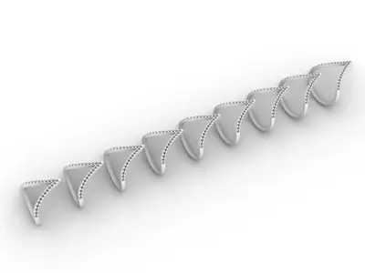  Chevron Diamond Ring 3D print model