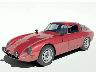 1963 Alfa Romeo TZ1 3D model