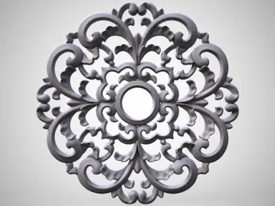 Engraving  no2 Low-poly 3D model