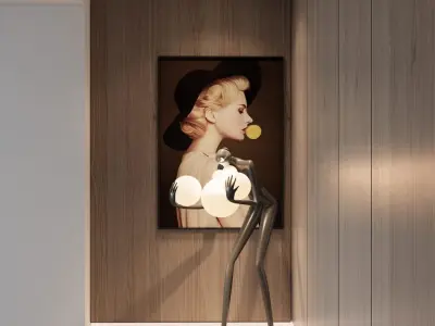 Comfy luxury Living Room Interior Design  3D model