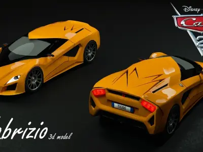 Fabrizio from Cars 2 3D model