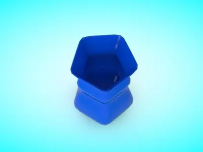 Vase 3 Low-poly 3D model