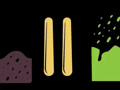 Ice Cream Cart Pink Low-poly 3D model