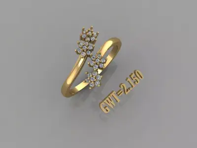 FASION  RING 3D model 12