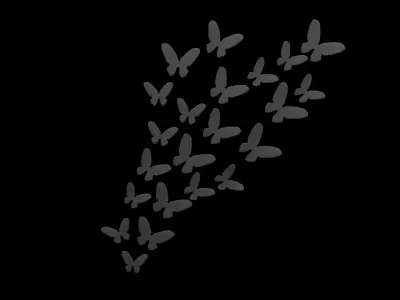 Butterfly Geometrical Furniture Design Low-poly 3D model